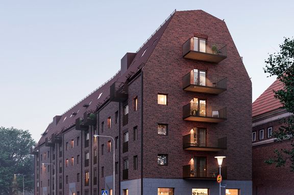 Exteriör bild på Brf Parkskolan i Ängelholm