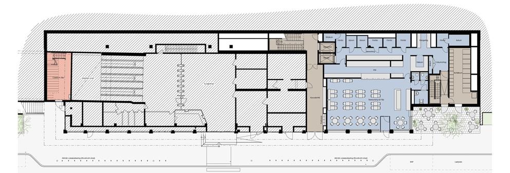 Planlösning för Granitor Properties kontor Wasted Spaces i Stockholm