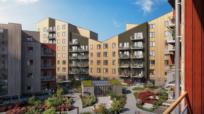 Exteriör bild över Granitor Properties bostäder Brf Biologen 1 i Växjö