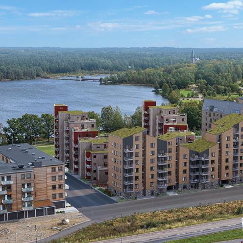 Exteriör bild över Granitor Properties bostäder Brf Biologen 2 i Växjö