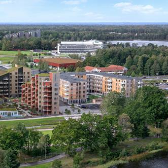 Exteriör bild över Granitor Properties bostäder Brf Biologen 2 i Växjö