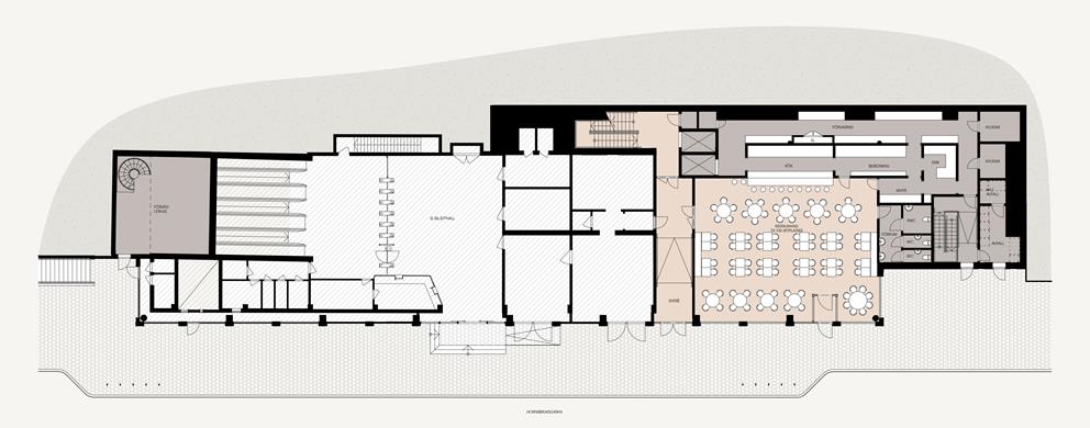 Planlösning för Granitor Properties kontor Wasted Spaces i Stockholm